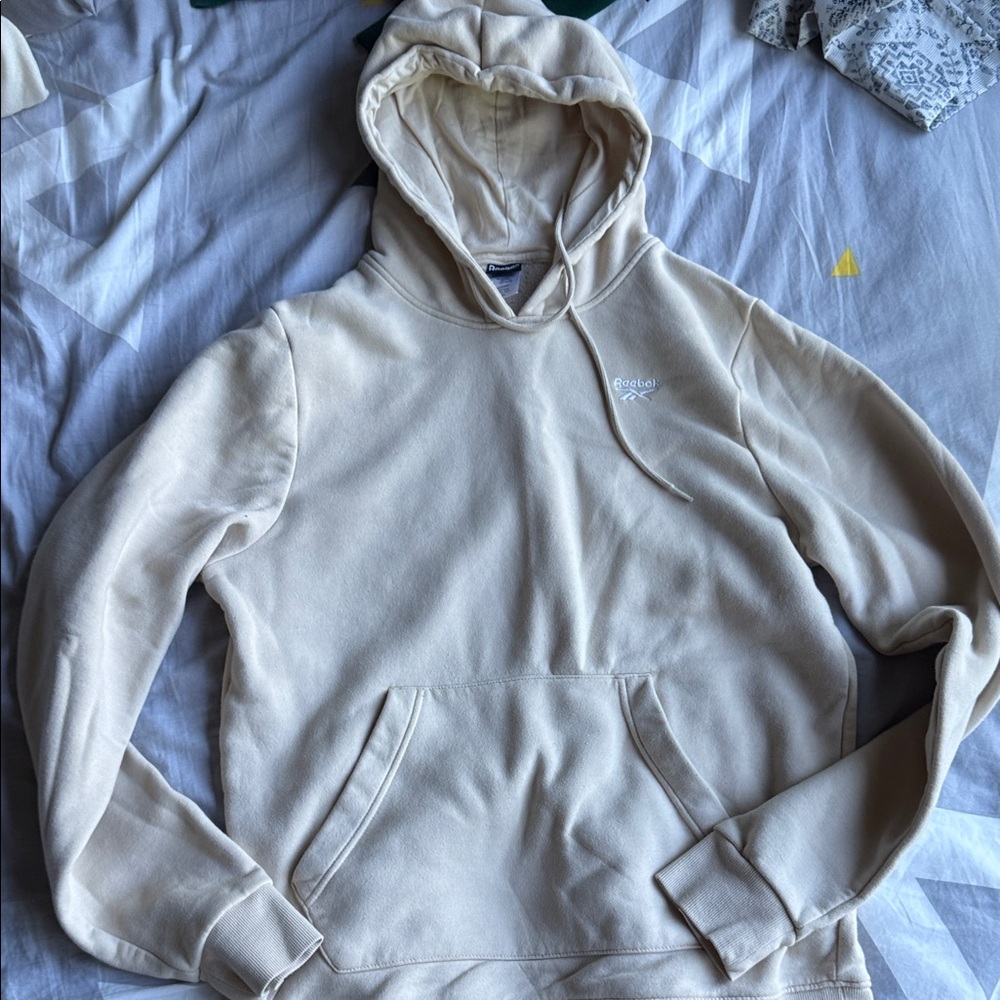 Reebok Men's Beige Hoodie